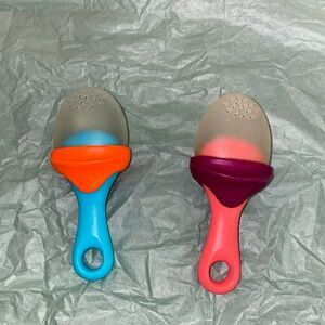 Vibrant Silicone Baby Bath Brushes